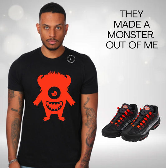 "They made a monster out of me" - short sleeved T-Shirt